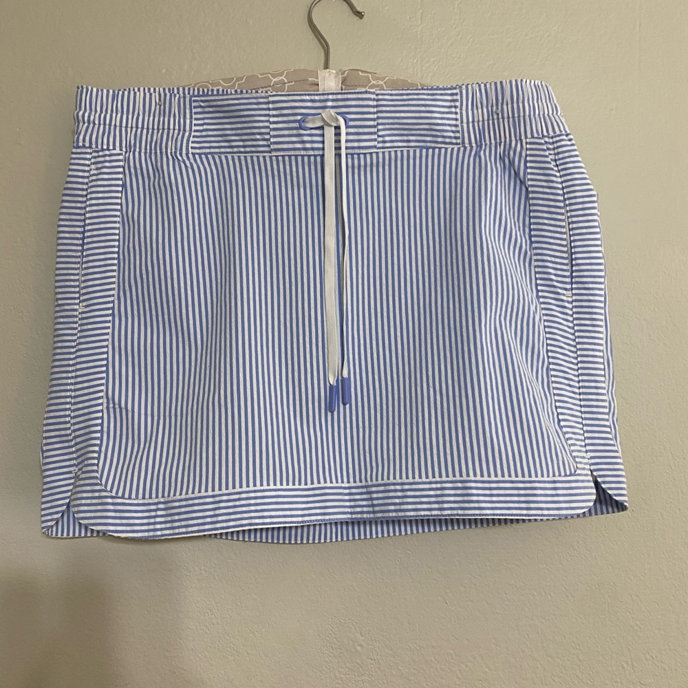 Vineyard Vines Blue and White Striped Performance Skirt